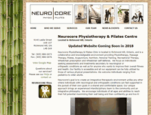 Tablet Screenshot of neurocorephysiotherapy.com